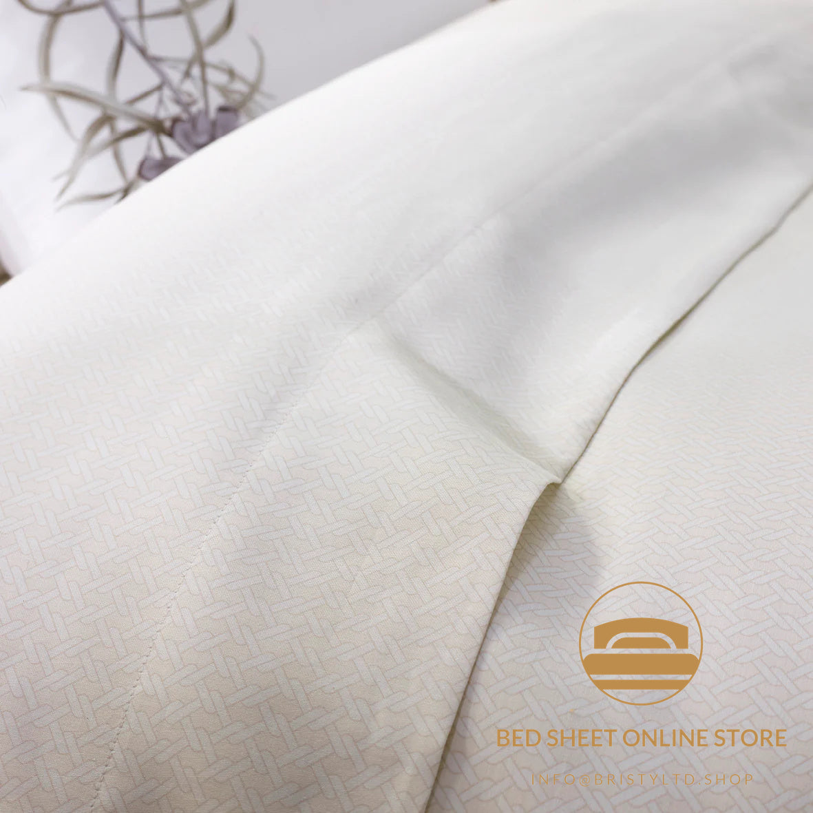 BRISTY housse satin de coton